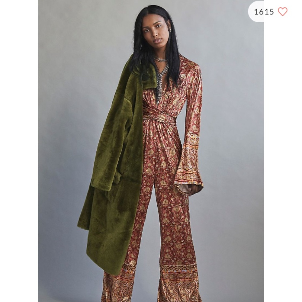 Free People Velvet Jumpsuit